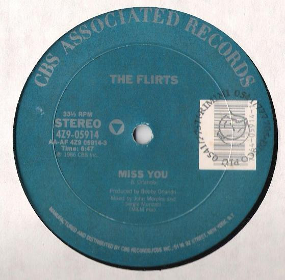 The Flirts — Miss You
