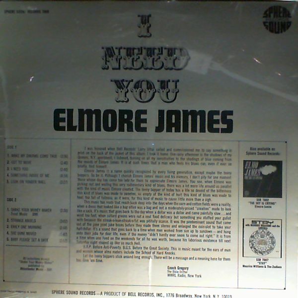 James Elmore — I need you