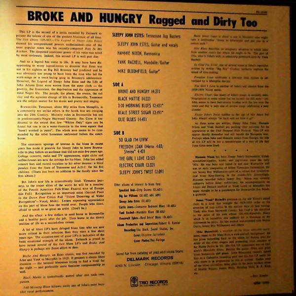 Estes Sleepy John — Broke And Hungry