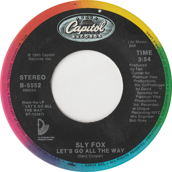 Sly Fox — Let's Go All The Way