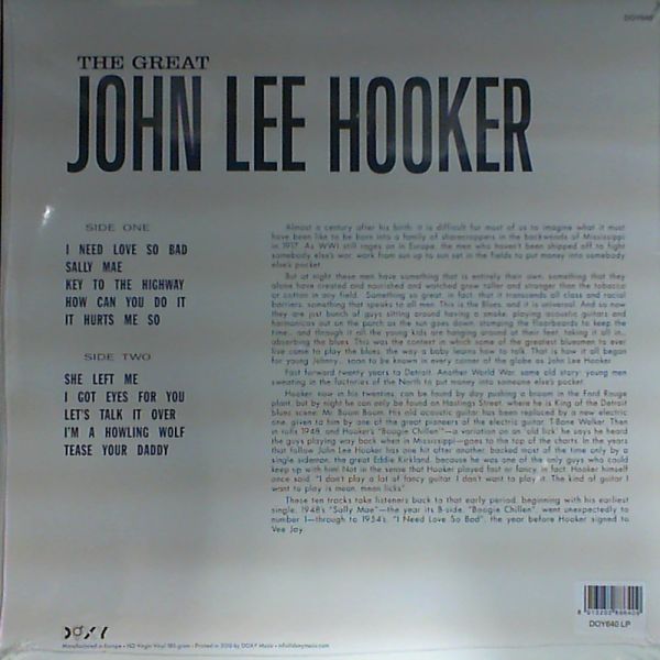 Hooker John Lee — Great John Lee Hooker