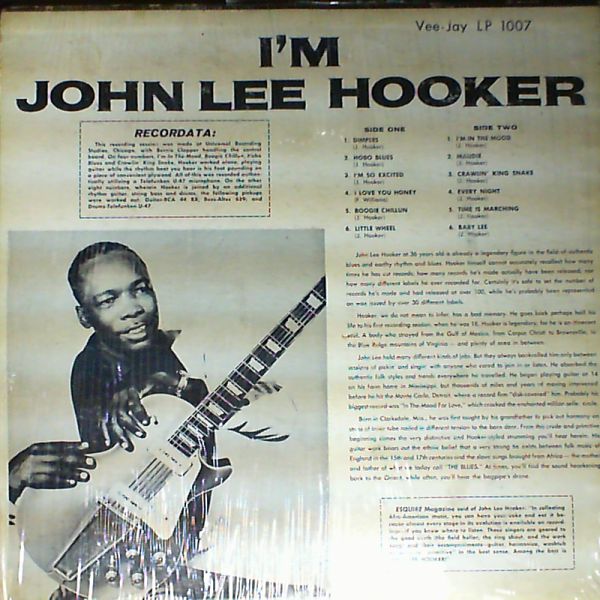 Hooker John Lee — I'm John Lee Hooker