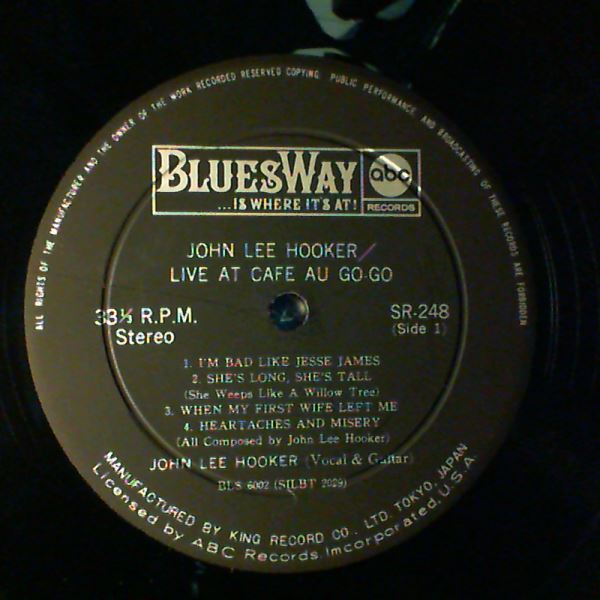 Hooker John Lee — Live At Cafe Au-Go-Go