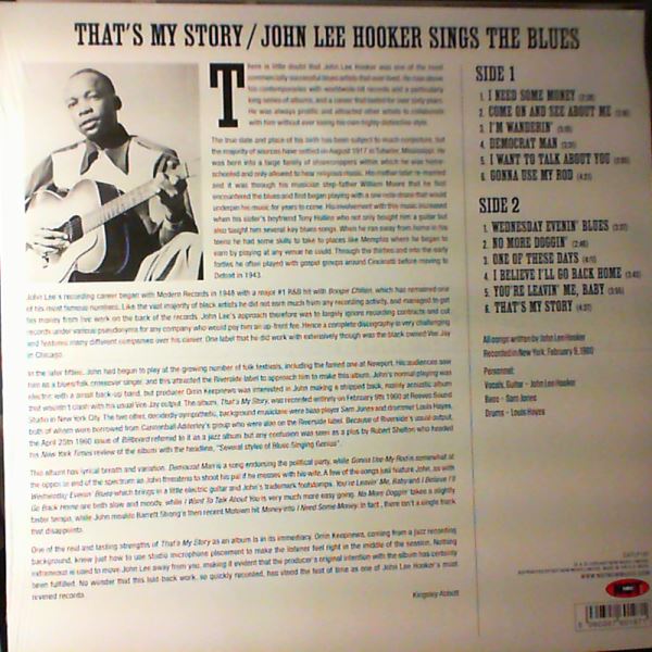 Hooker John Lee — That's My Story - Sings The Blues