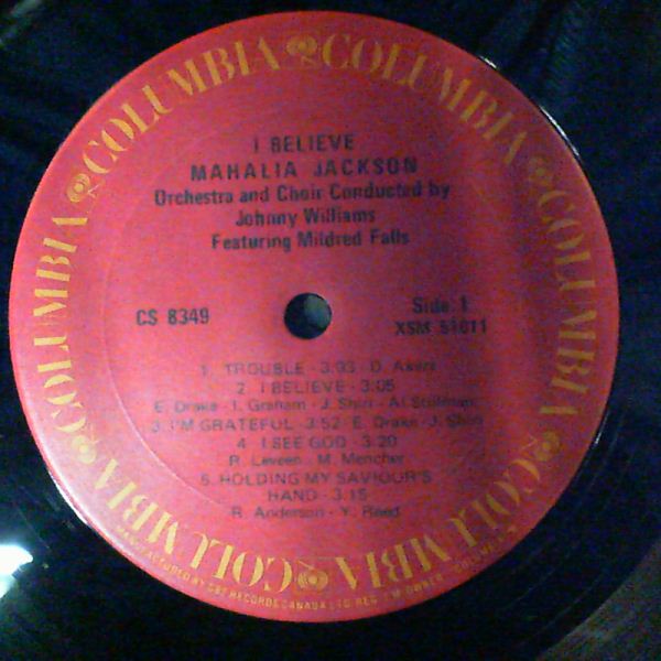 Jackson Mahalia — I Believe