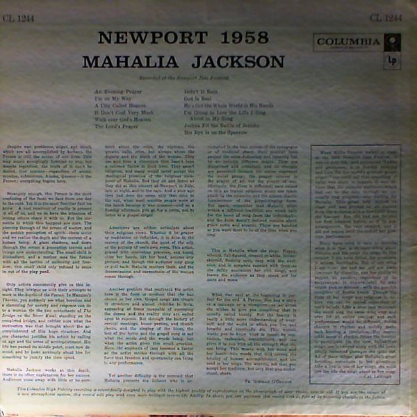 Jackson Mahalia — Newport 1958