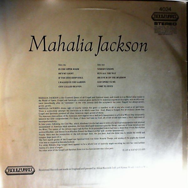 Jackson Mahalia — Same