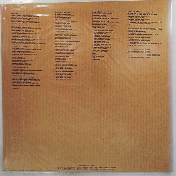 Genesis — That's All