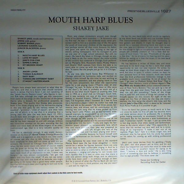 Jake Shakey — Mouth Harp Blues