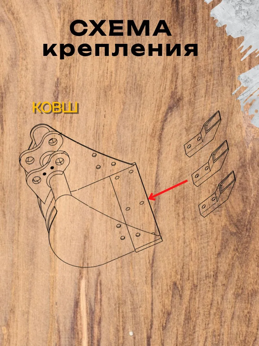 Зуб на ковш мини-экскаватор RIPPA HIGHTOP синий Риппа