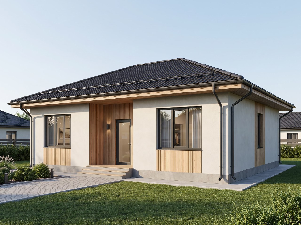 🏡 Одноэтажный дом 70 м² - всё необходимое для комфортной жизни Практичный и уютный дом…