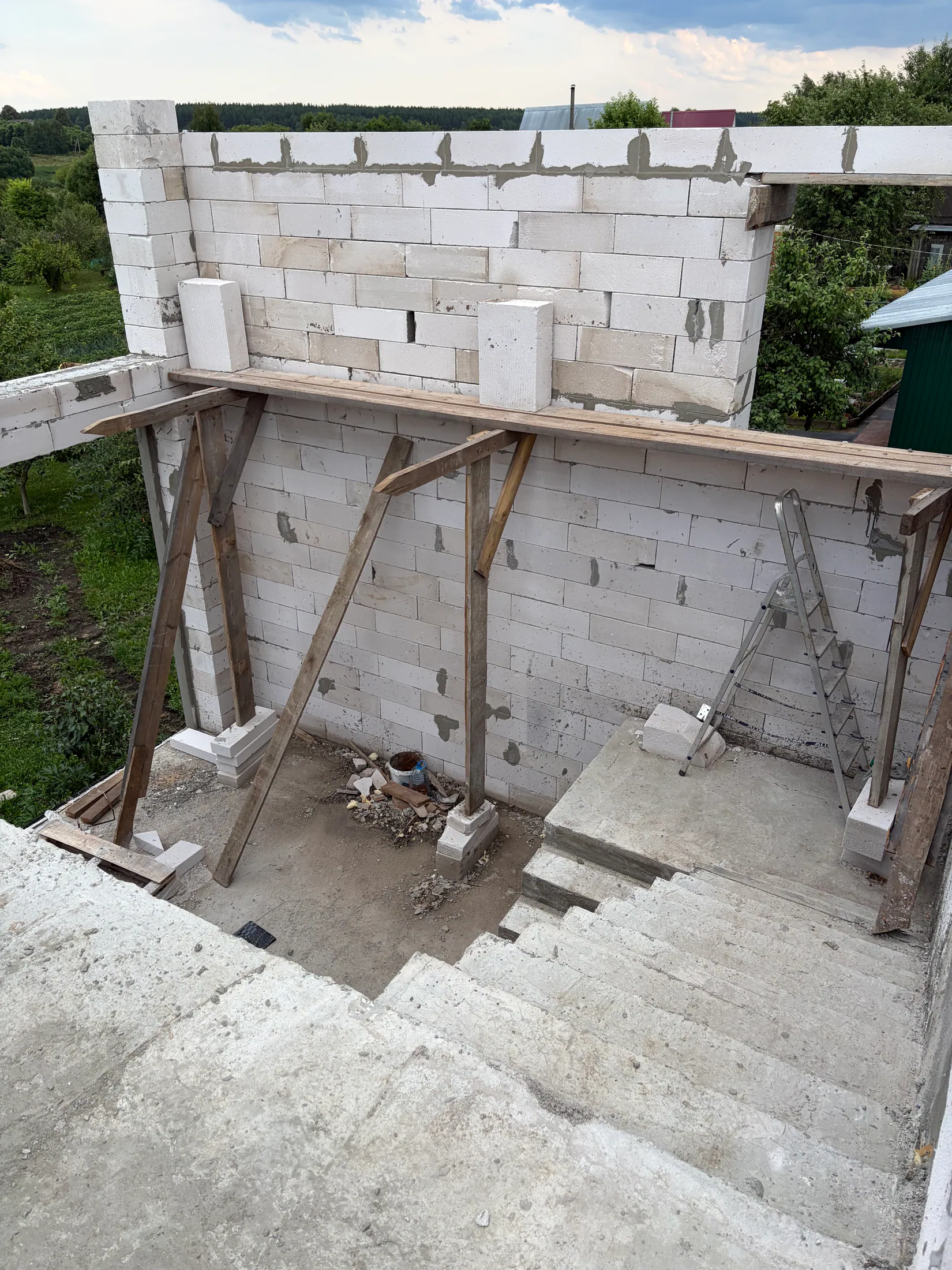 Коробка дома из газоблока — возведение коробки дома из газоблока, фото 2