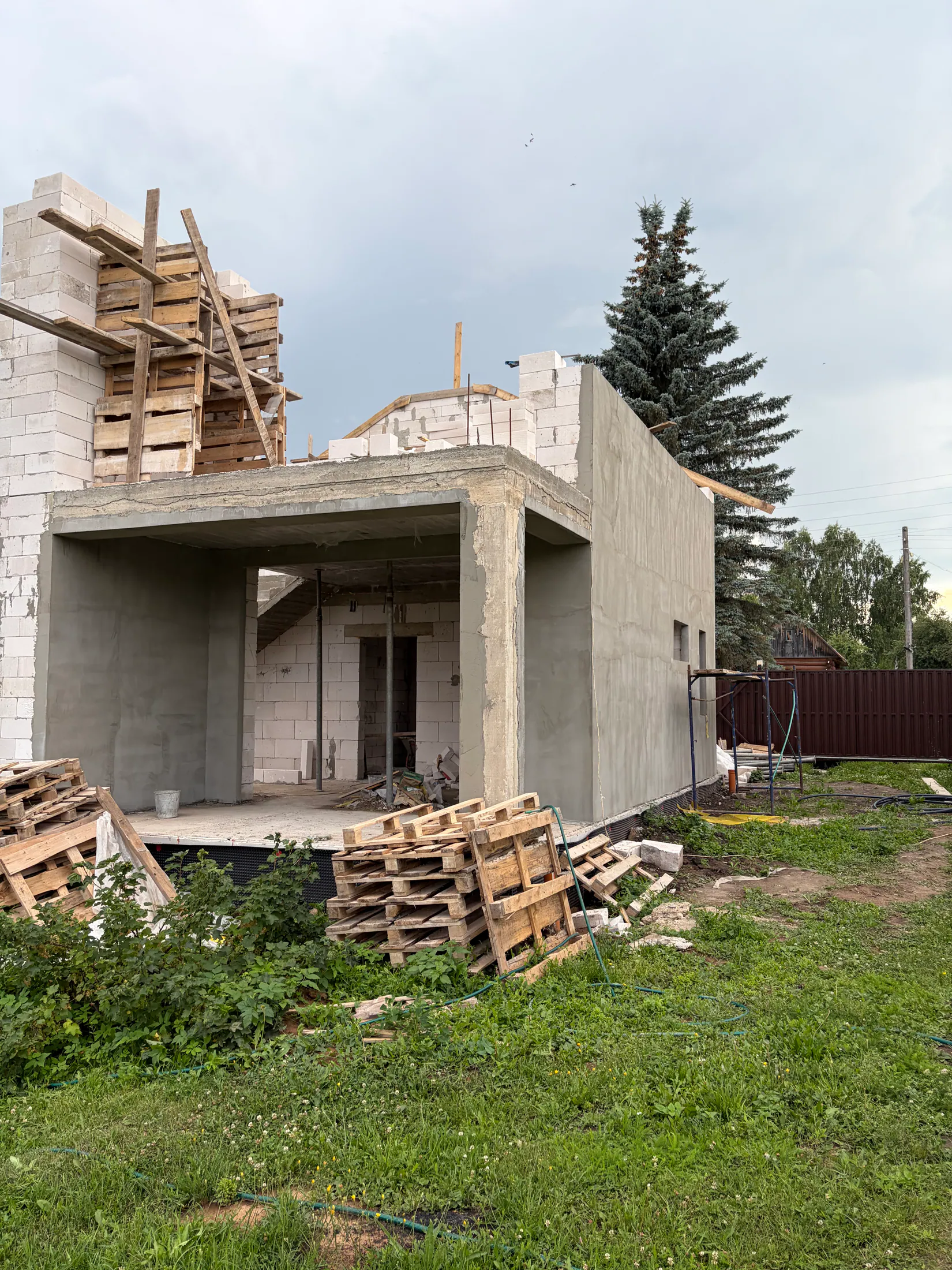 Коробка дома из газоблока — кладка стен, фото 2