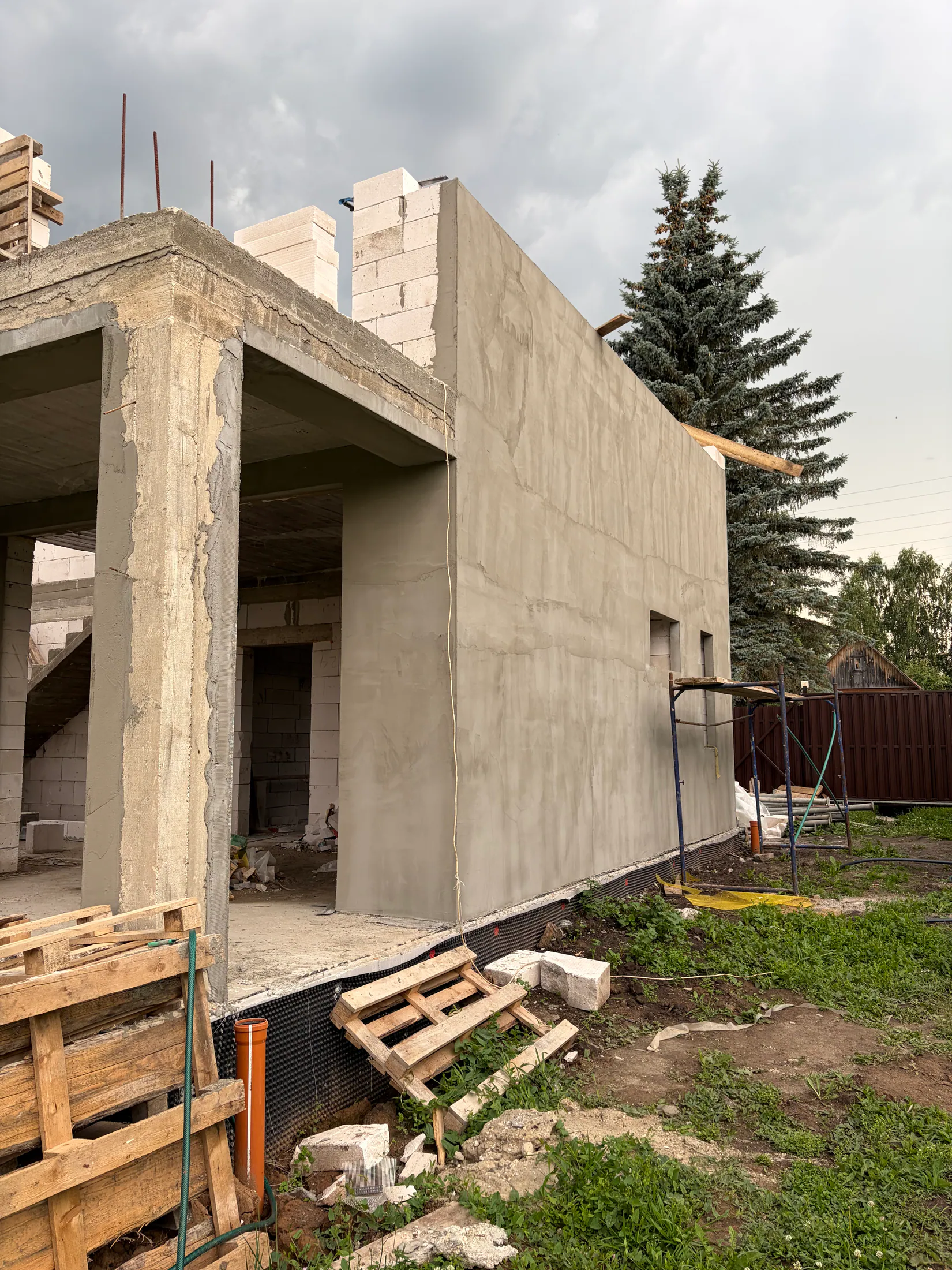 Коробка дома из газоблока — возведение коробки дома из газоблока, фото 3