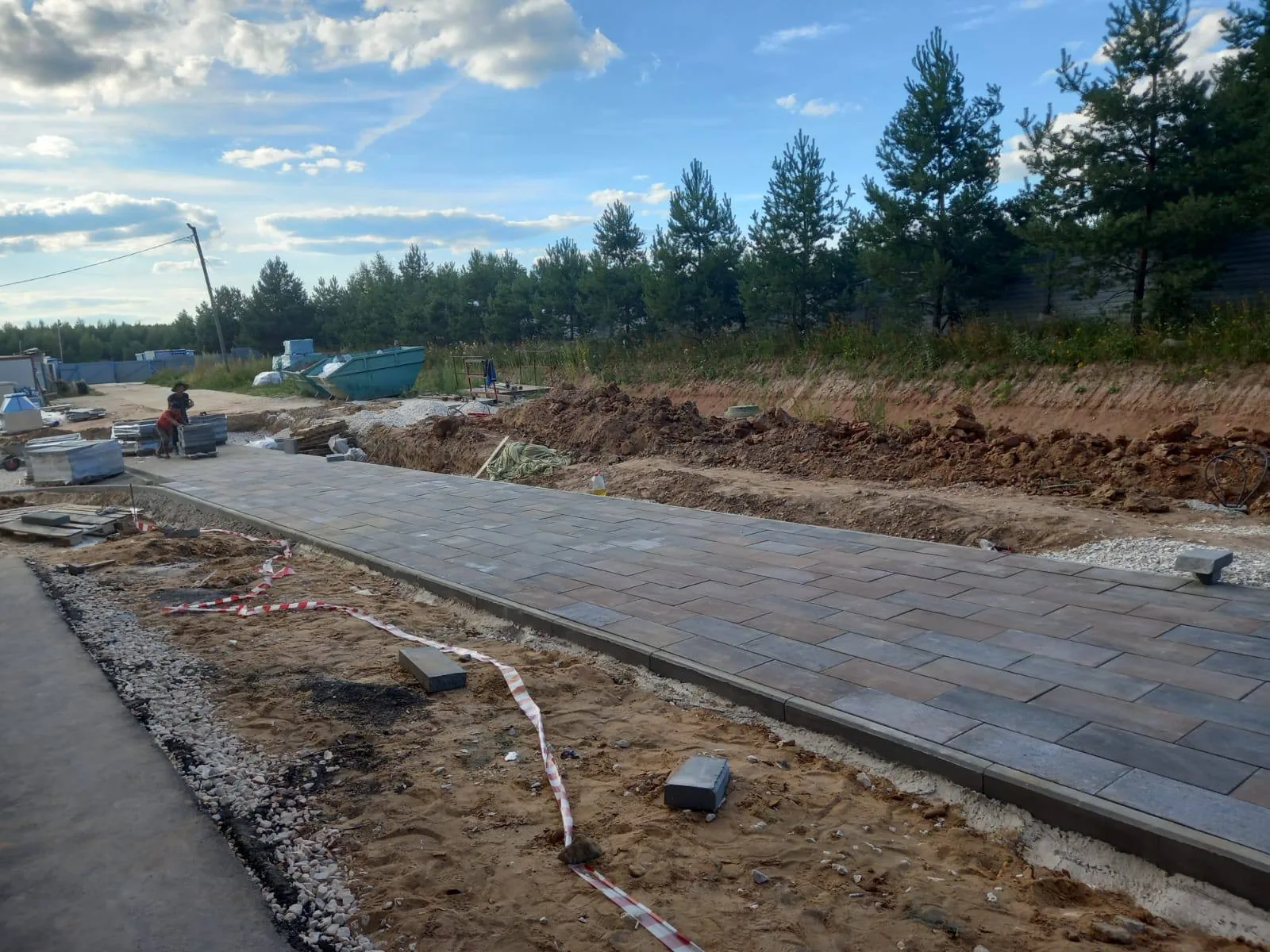 Благоустройство и тротуарная плитка — укладка тротуарной плитки, фото 8