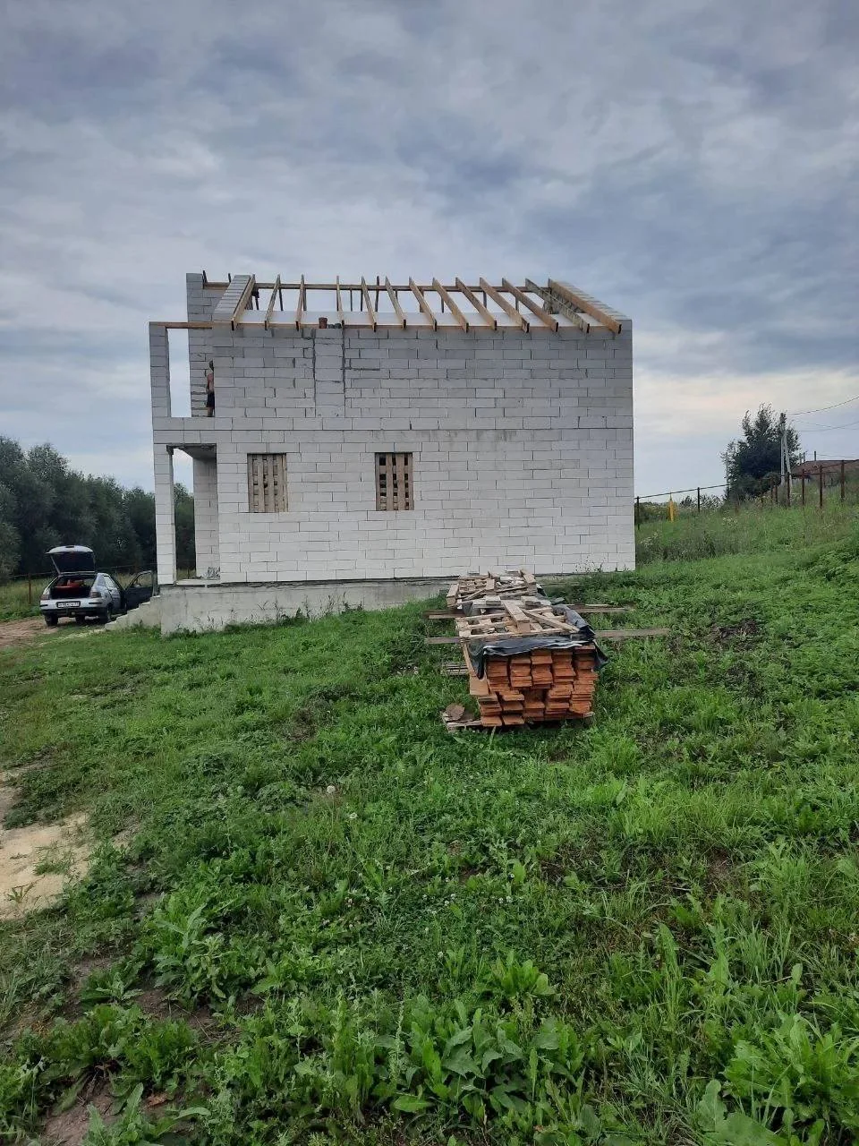 Двухэтажный дом из газоблока — устройство монолитных и межэтажных перекрытий, фото 3