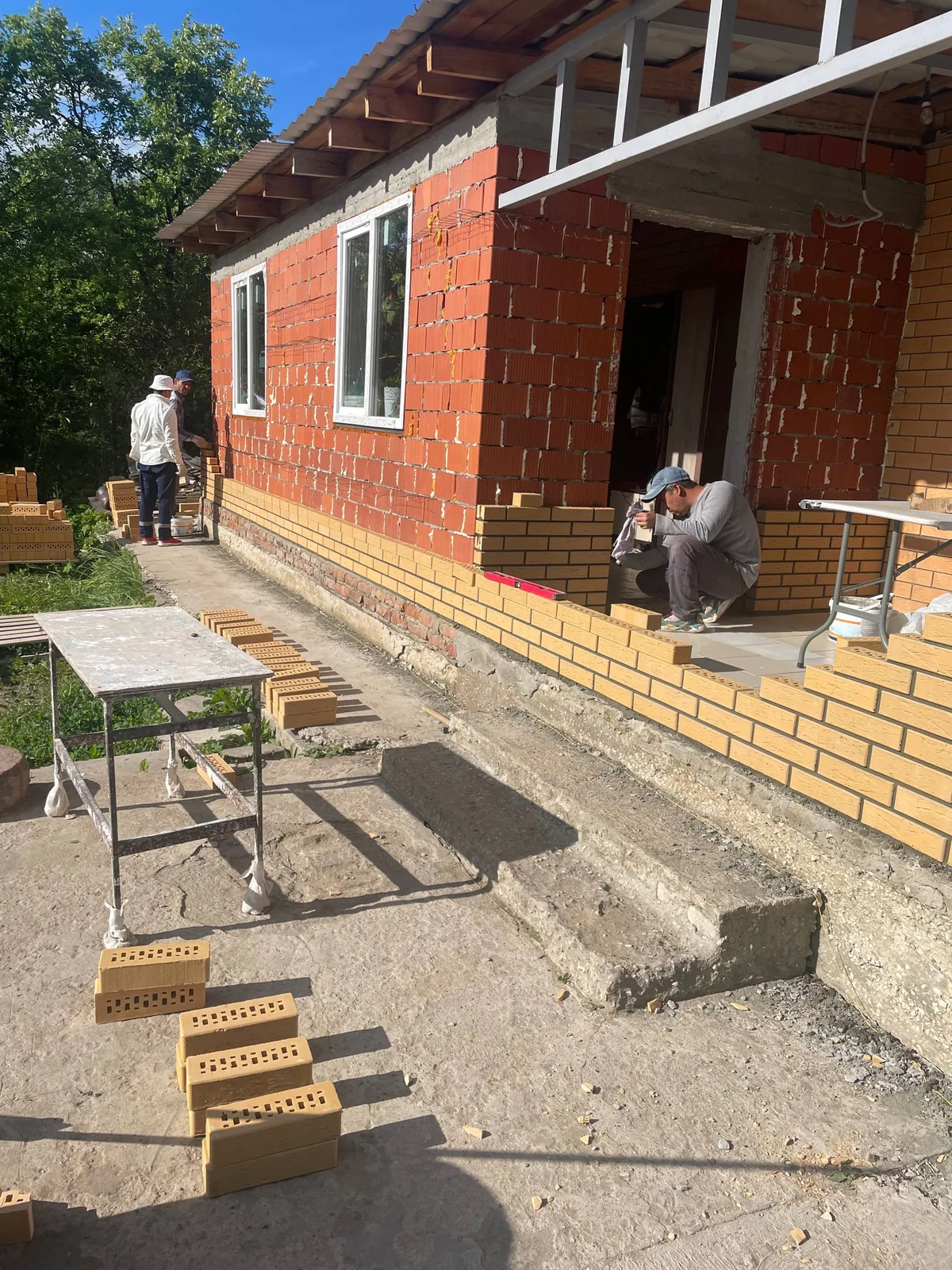 Дом из кирпича — кровельные работы
