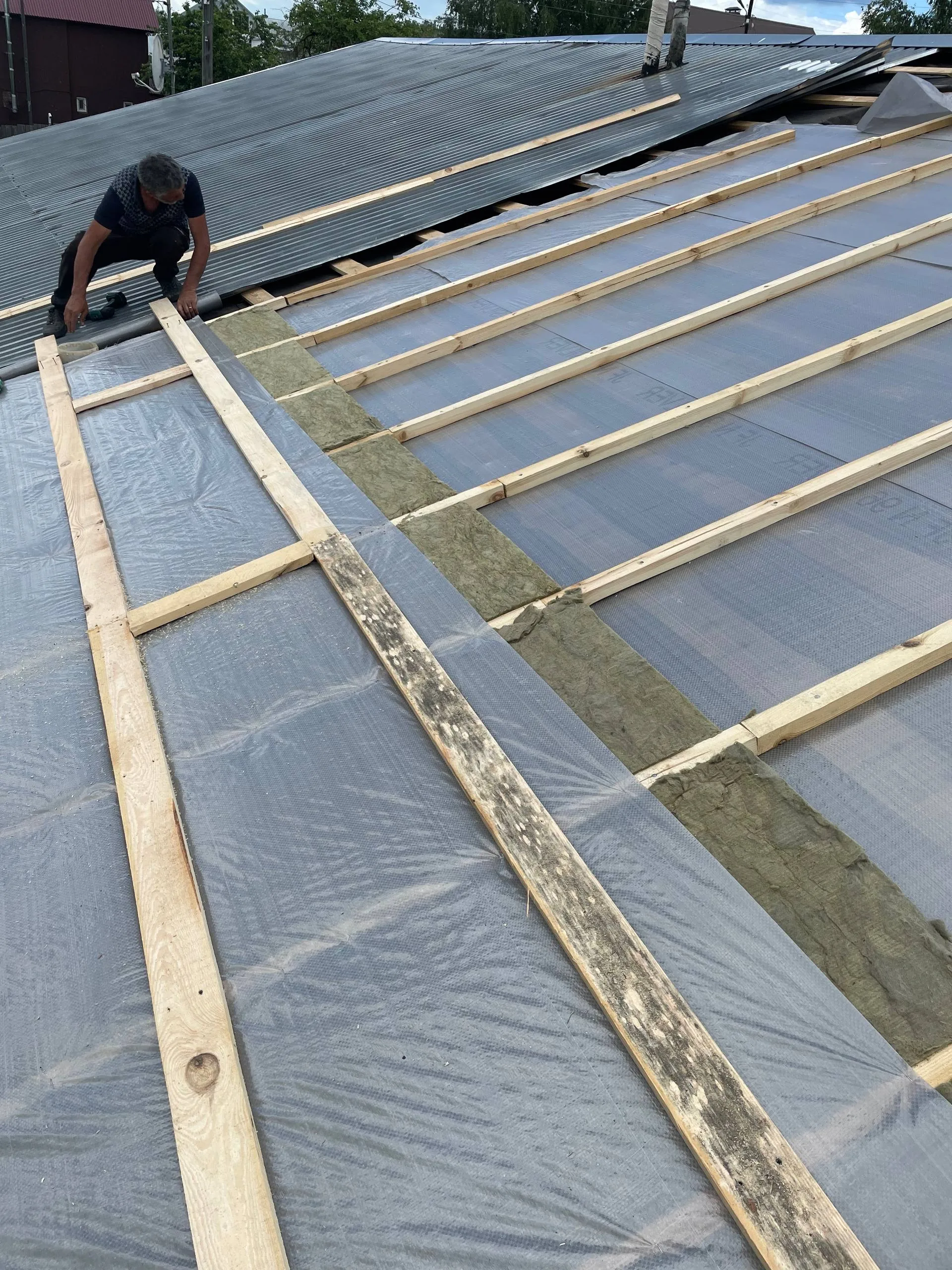 Дома из газоблока и кровельные работы — кладка стен из газоблока, фото 12