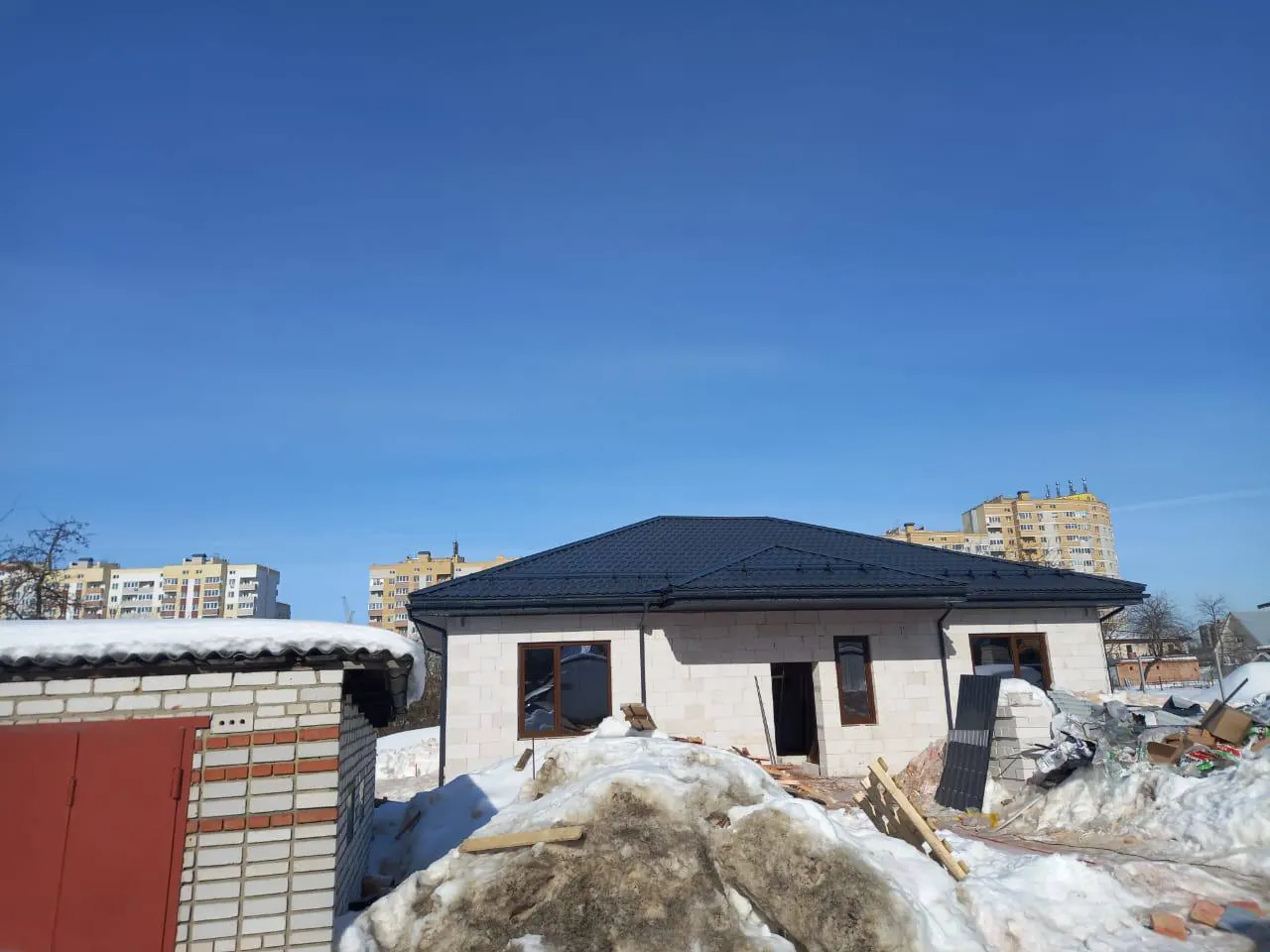 Дома из газоблока и кровельные работы — кровельные работы