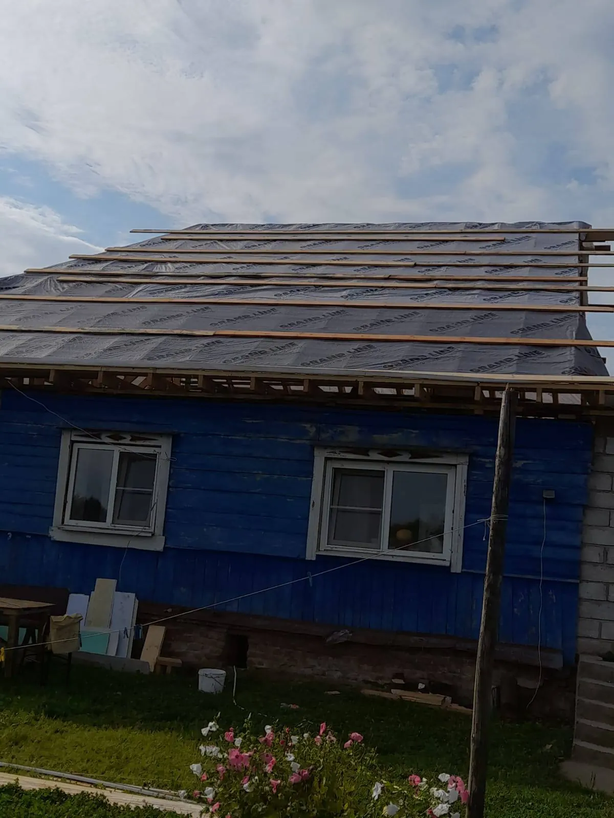 Дома из газоблока и кровельные работы — кладка стен из газоблока, фото 7