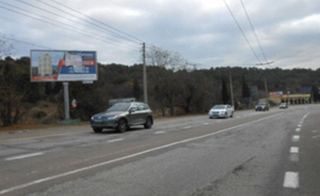 Щит 3х6 — Трасса Симферополь - Ялта, 43 км + 750 м, въезд в Алушту