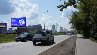 Цифровой экран — Суходольская-Брусничная, ост Ледовый дворец, из центра