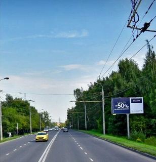 Щит 3х6 — г.Видное, ул. Заводская, 2-3 опора от кругового движения в сторону Белокаменного ш. справа