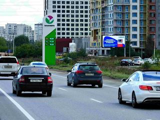 Цифровой экран — Металлургов 65, ТРЦ Мега, в центр, въезд