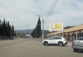 Щит 3х6 — Трасса Симферополь - Ялта, 44 км, в Алуште, в сторону Симферополя