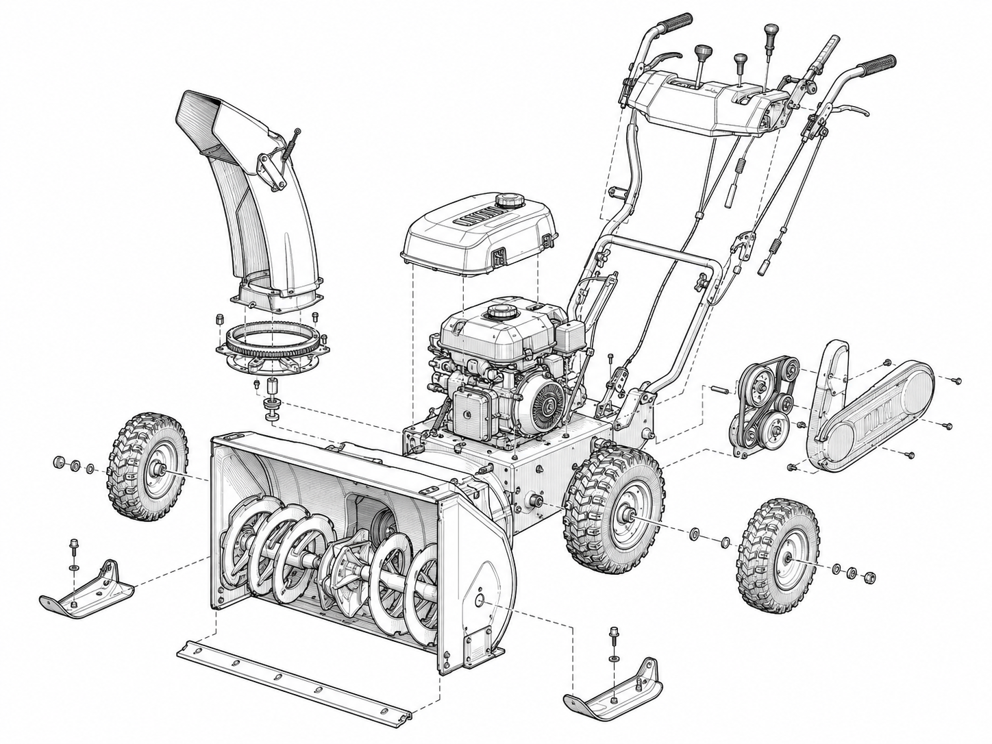 Запчасти для Husqvarna ST 224