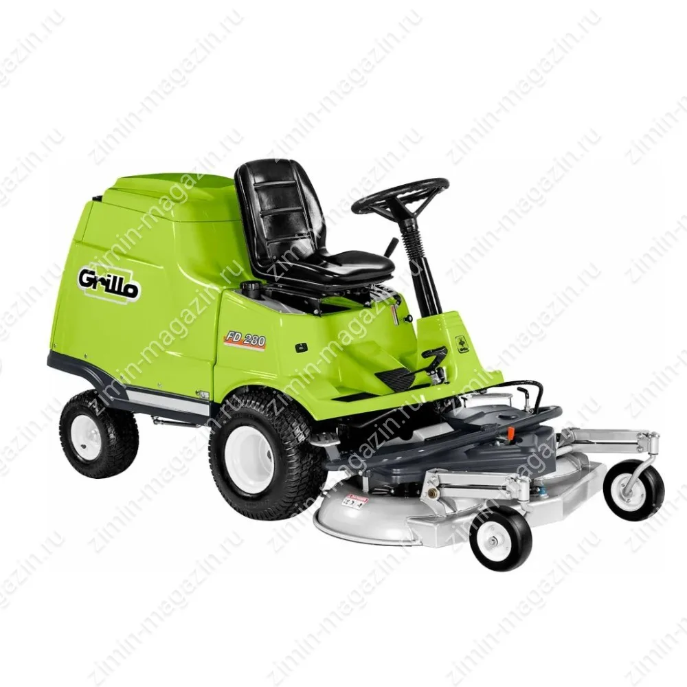 Минирайдер садовый GRILLO FD 220R B&S Vanguard c фронтальной декой и встроенным травосборником