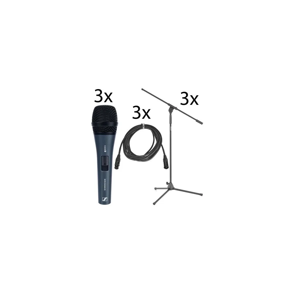 Sennheiser E835-S 3Pack Bundle