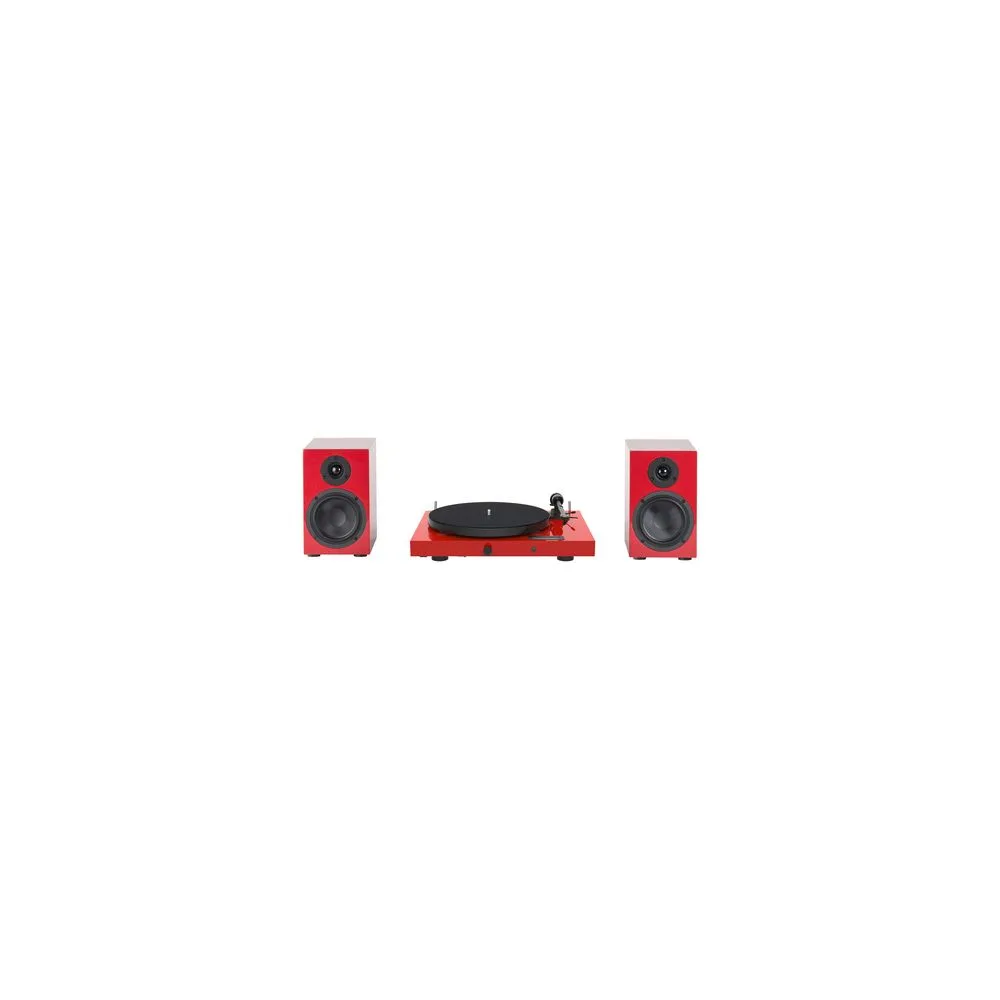 Pro-Ject Juke Box E1 HiFi Set red