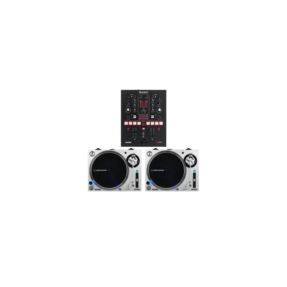 Numark Scratch LP140 Silver Bundle