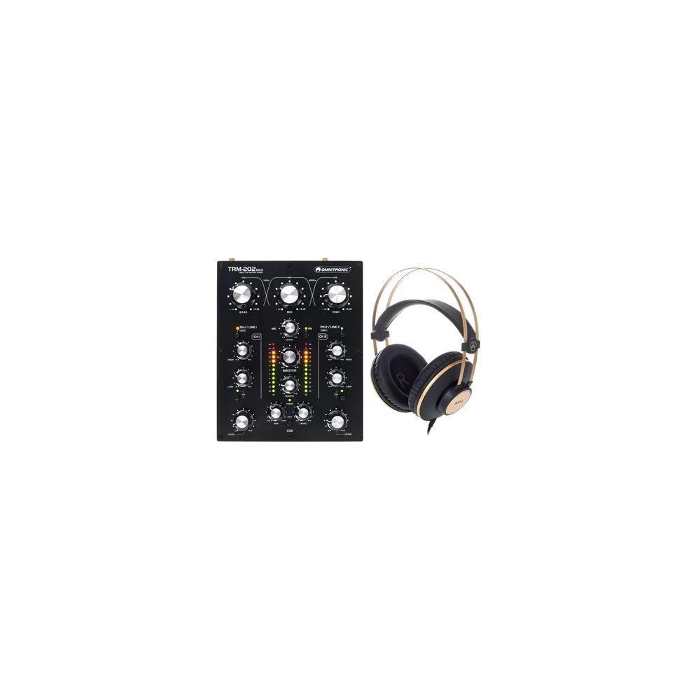 Omnitronic TRM-202 MK3 HP Bundle