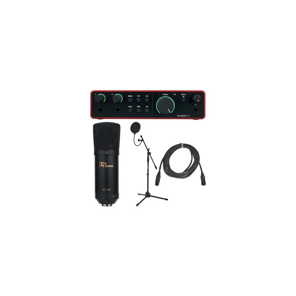 Focusrite Scarlett 2i2 4th Gen. Mic Bund