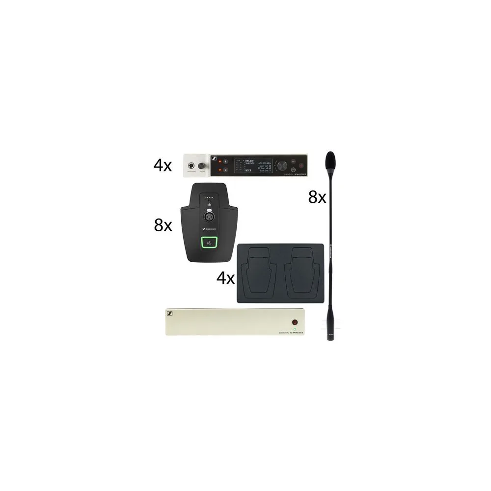 Sennheiser EW-DX 8CH Conference Set Q1-9
