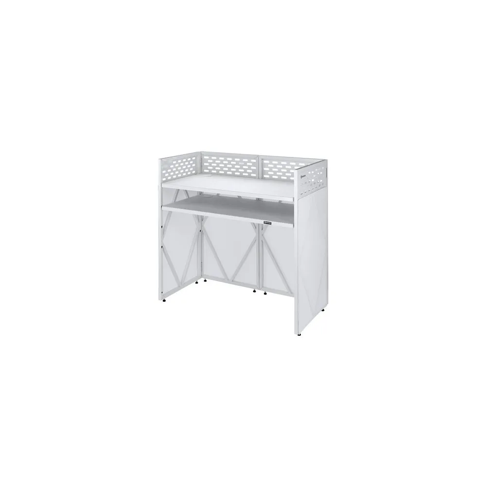 Roadworx DJ Table ALU White Shelf