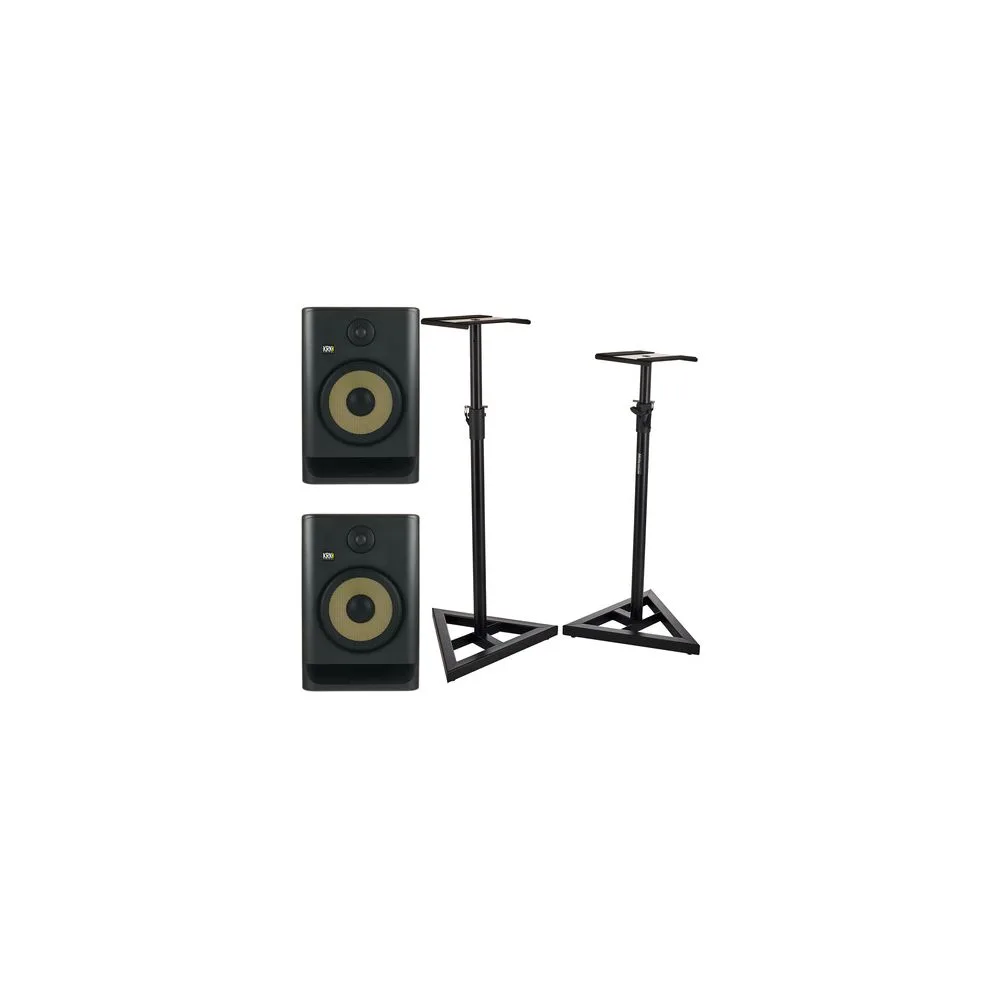 KRK Rokit RP8 G5 Stand Bundle