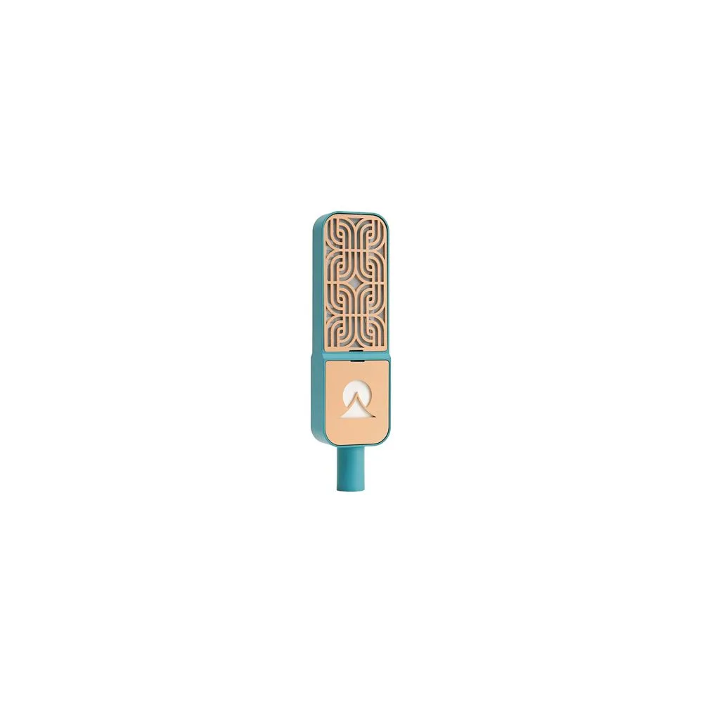 Ohma World Motif Condenser Teal & Apricot