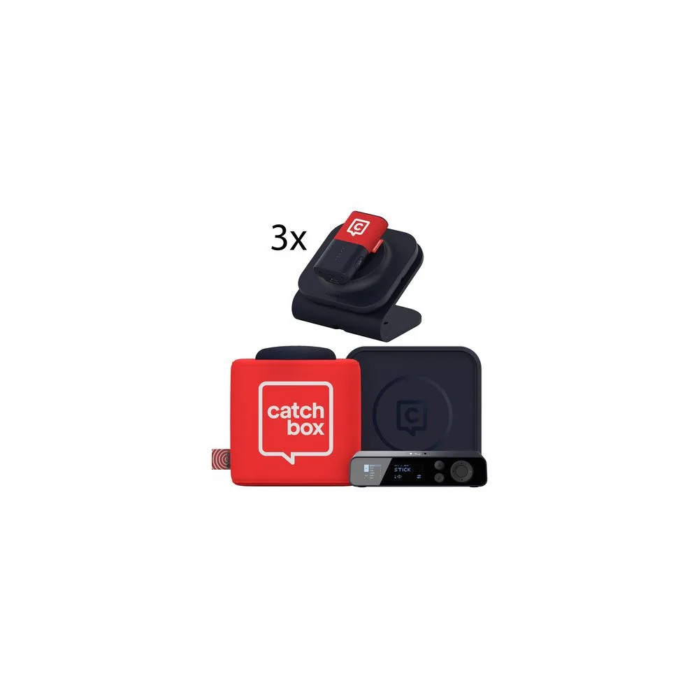 Catchbox Plus Hub4 1Cube 3 Clip Red
