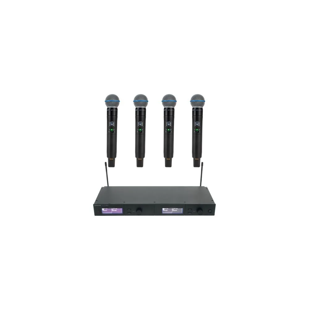 Shure SLXD4Q+E Beta58 K59 Bundle