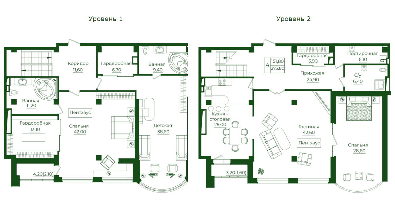 Планировка 4-комн. в ЖК «LIME city»