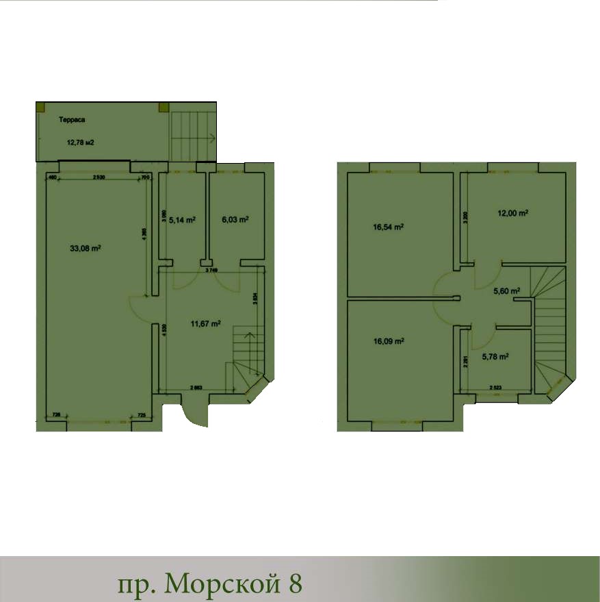 Планировка Пентхаус в ЖК «Приморский»