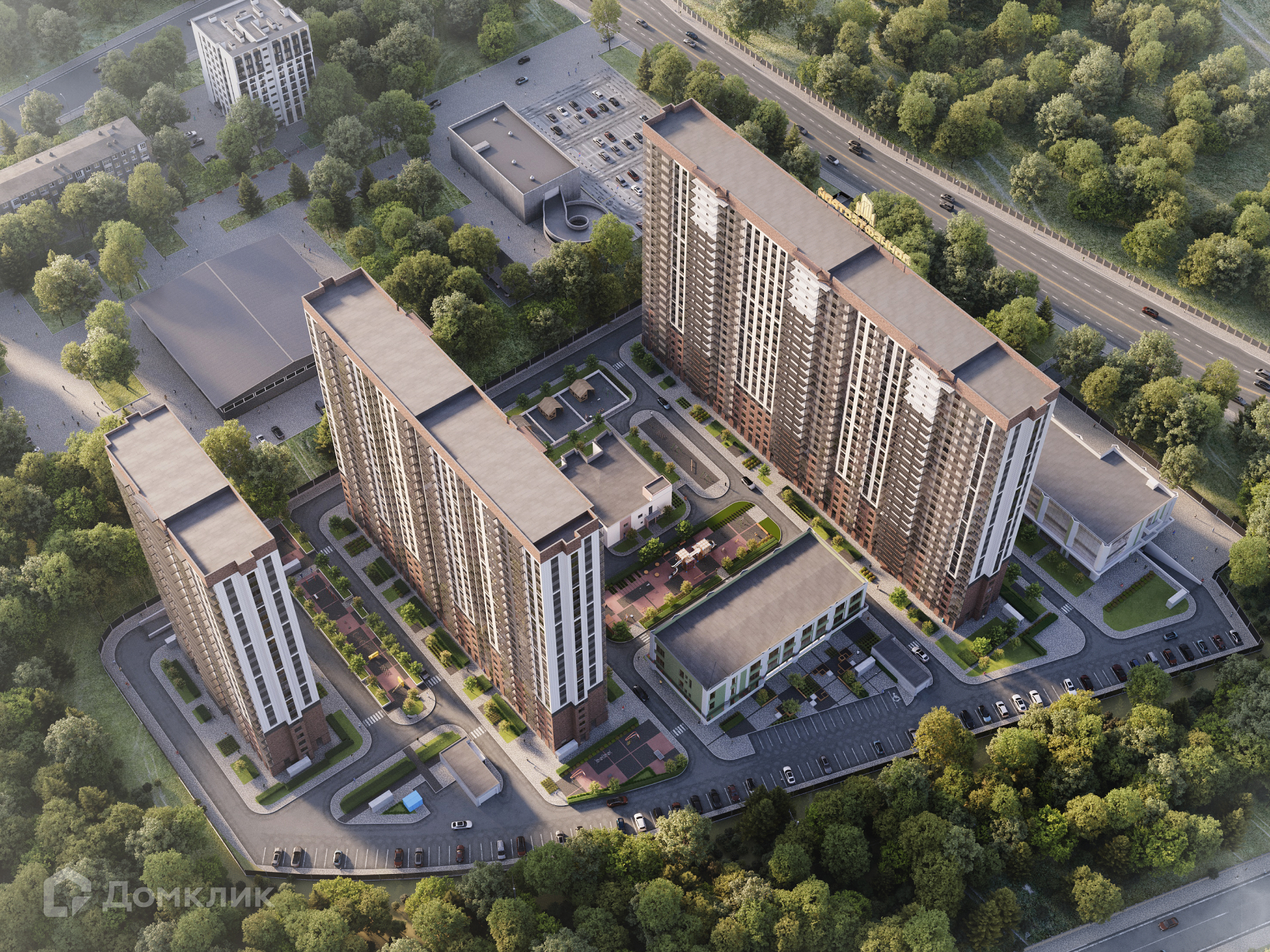 Планировка 1-комн. в ЖК «Панорама на Театральном»