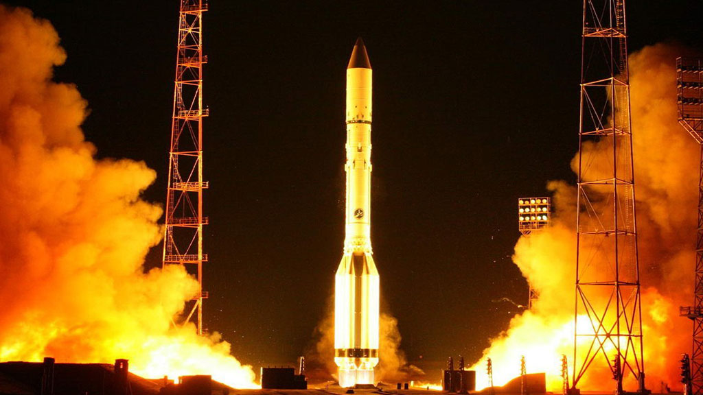 Ракета-носитель «Протон-М» стартовала с площадки №200 космодрома Байконур
