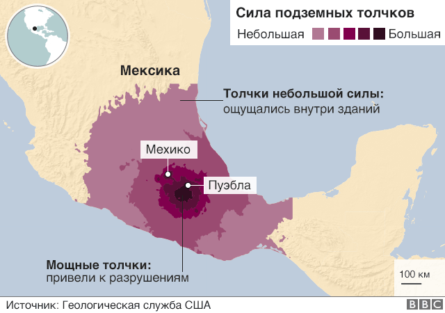 Число жертв землятрясеня в Мексике возросло