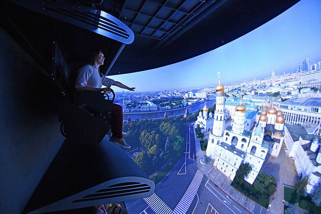 Москвичи смогут посетить аттракцион «Полет над Россией»
