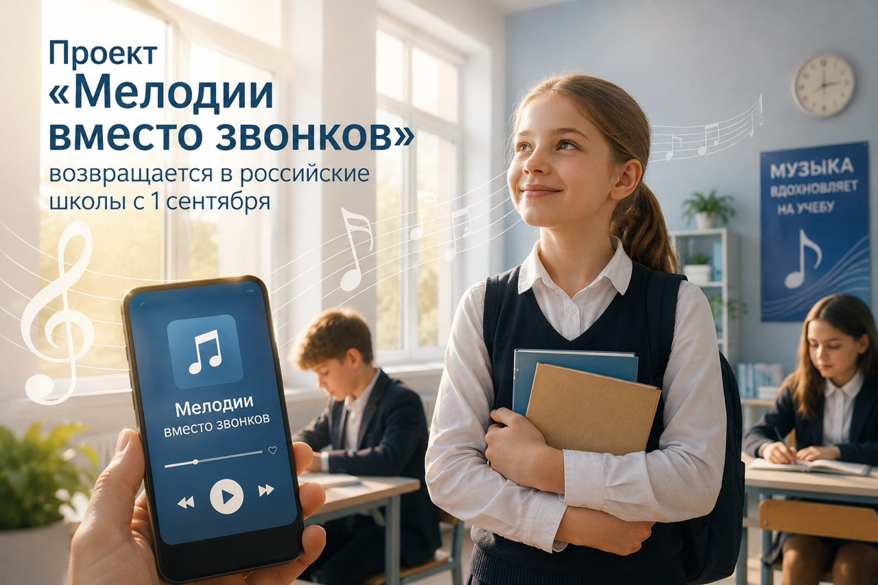 Проект «Мелодии вместо звонков» возвращается в российские школы с 1 сентября