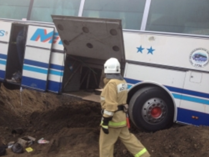 В Дагестане в результате ДТП пострадали 19 пассажиров рейсового автобуса